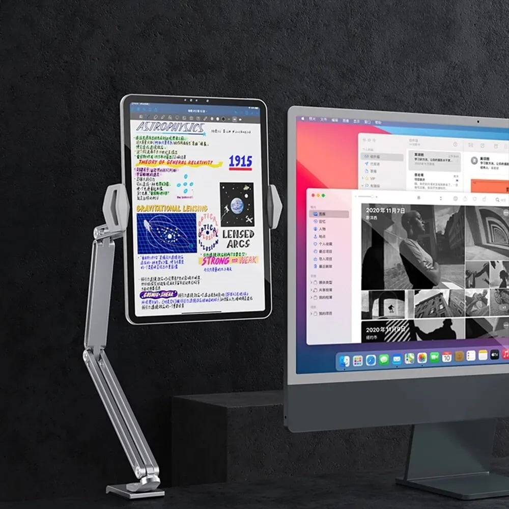 Adjustable Alloy Stand – Fits Phones & Tablets