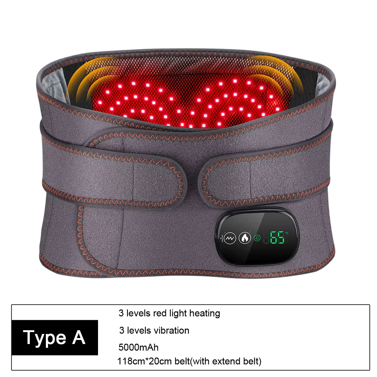 Heating Waist Belt Vibration Massager Pad Electric Temperature Massage Machine Support Brace for Female Men Muscle Relax Devices