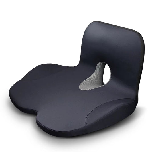 L-Shaped Integrated Office Chair Seat Cushion Memory Foam Seat Cushion Anti-Slip Bottom Pressure-Reducing Hip Waist Support