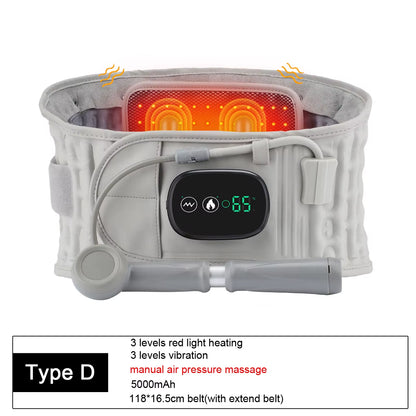 Heating Waist Belt Vibration Massager Pad Electric Temperature Massage Machine Support Brace for Female Men Muscle Relax Devices
