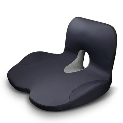 L-Shaped Integrated Office Chair Seat Cushion Memory Foam Seat Cushion Anti-Slip Bottom Pressure-Reducing Hip Waist Support