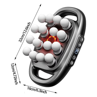 High-Frequency Vibration 16-Head Massager 30 Intensity Levels Multifunctional Usage 8-Head Massager Durable Fast Recovery