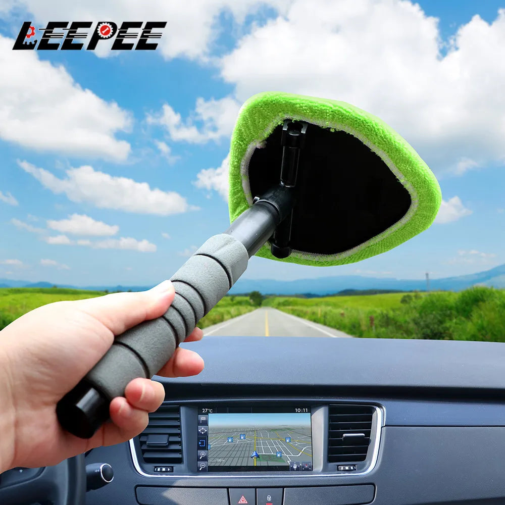Car Windshield Telescopic Microfiber Cleaning Tool