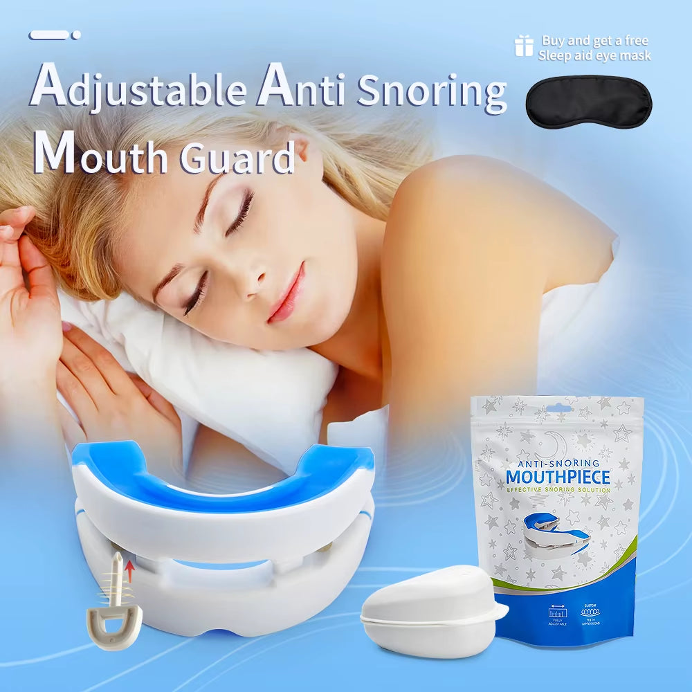Teeth Bruxism Anti-Snoring Mouthpiece Device anti Snore Mouth Guard Improve Sleeping Snoring Aid Apnea Device Stop Snoring Guard
