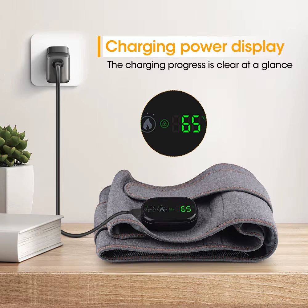 Heating Waist Belt Vibration Massager Pad Electric Temperature Massage Machine Support Brace for Female Men Muscle Relax Devices