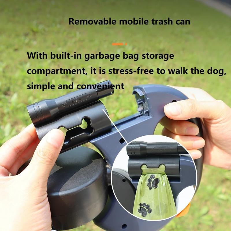 Ultimate Tangle-Free Dual Dog Leash – 360° Swivel Design for Effortless Walks with 2 Small to Medium Dogs (30 Lbs) – 10Ft Retractable with Lightweight, Anti-Wear Handle & Convenient Storage